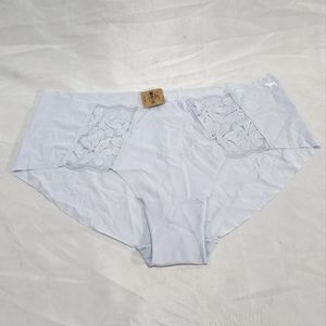 NWT PINK Pale Blue No Show Lace Panties